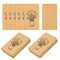100 Pieces Wedding Favor Seed Packets, Let Love Grow Self Adhesive Seed Packets Mason Jar Flowers Retro Kraft Envelopes Seeds Storage Paper Packets for Rustic Wedding Baby Shower Favors